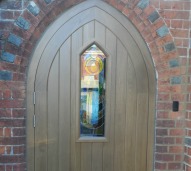 Stained Glass Gothic Door
