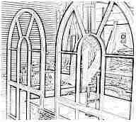 Sketch of Bespoke Windows by Merrin Joinery